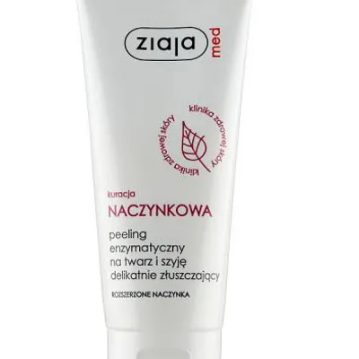 Ziaja med kuracja naczynkowa peeling enzymatyczny na twarz i szyję delikatnie złuszczający 75 ml