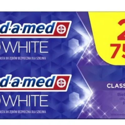 Blend-a-med 3d white classic fresh duopack 2x75 ml