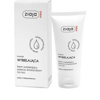 Ziaja med kuracja wybielająca krem wybielający przeciw zmarszczkom na noc 50 ml
