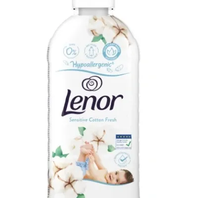 Lenor płyn do płukania tkanin hypoalergiczny sensitive cotton fresh softener 1200 ml