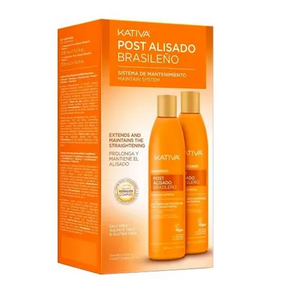 Kativa post 2 alisado brasileno 2 x 225 ml