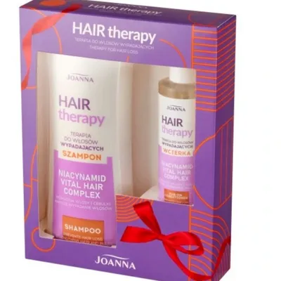 Joanna hair therapy hair therapy set prezentowy szampon 300 ml i wcierka 100 ml