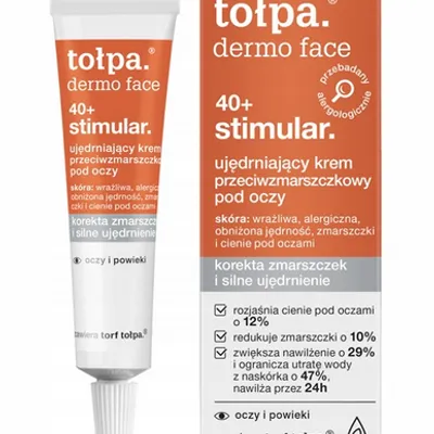 Tołpa dermo face 40+ stimulator krem ujędrniający przeciwzmarszczkowy nawilżający 10 ml