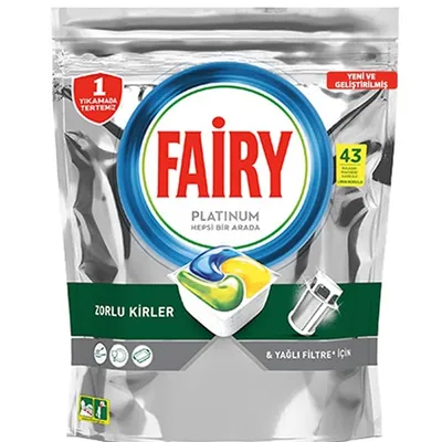 Fairy platinum all in one kapsułki do zmywarek automatycznych 43 szt.