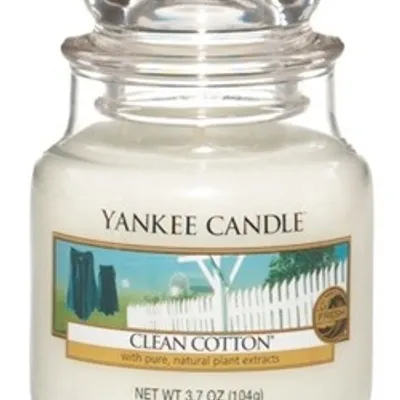 Yankee candle small jar clean cotton 104g