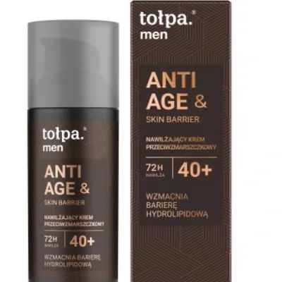 Tołpa men anti age&skin barrier nawilżający krem przeciwzmarszczkowy 40+ 50 ml