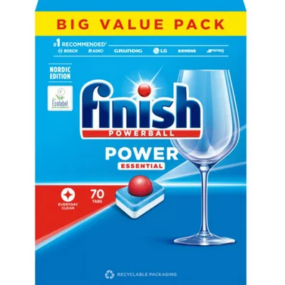 Finish tabs powerball all in 1 essential fresh everyday 70 kapsułek do zmywarki