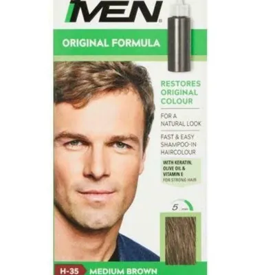 Just for men medium brown h35 szampon koloryzujący do włosów średni brąz 60g