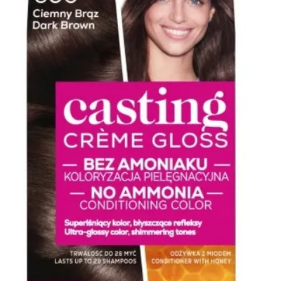 L'oreal paris casting creme gloss farba do włosów 300 ciemny brąz