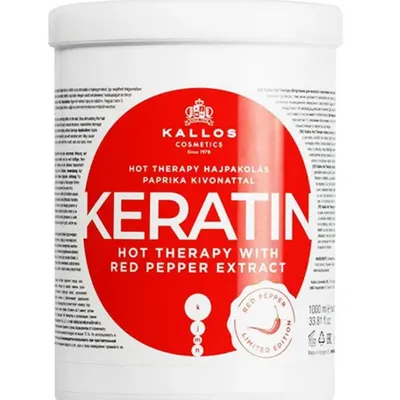 Kallos keratin red pepper extract mask 1000 ml