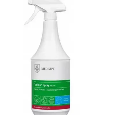 Medisept velox neutral spray do mycia i dezynfekcji powierzchni ze spryskiwaczem 1 l