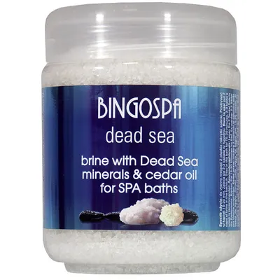 Bingospa solanka z minerałami z morza martwego i olejkiem cedrowym 550g