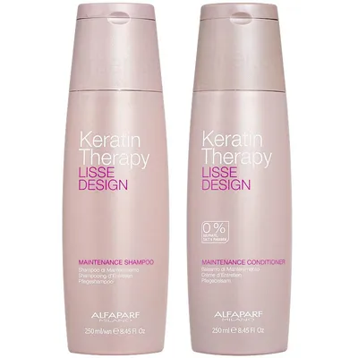 Alfaparf keratin therapy lisse design szampon 250 ml + odżywka 250 ml