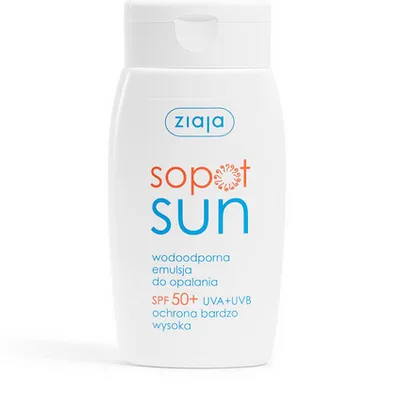 Ziaja sopot vegan odoodporna emulsja do opalania spf 50+ uva + uvb ochrona bardzo wysoka 125ml