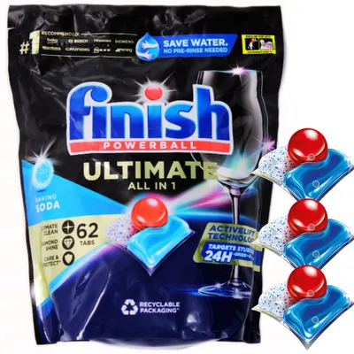 Finish powerball ultimate kapsułki do zmywarki 62 szt