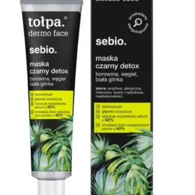 Tołpa dermo face sebio maska czarny detoks 40 ml