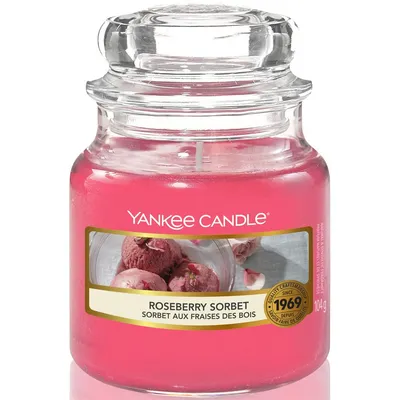 Yankee candle small jar roseberry sorbet 104g
