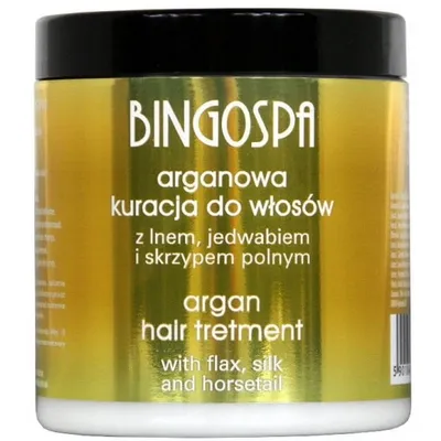 Bingospa arganowa kuracja do włosów z lnem i jedwabiem 250 g