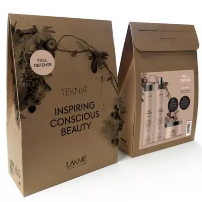 Lakme teknia full defense retail pack 2x300+250 ml zestaw kosmetyków