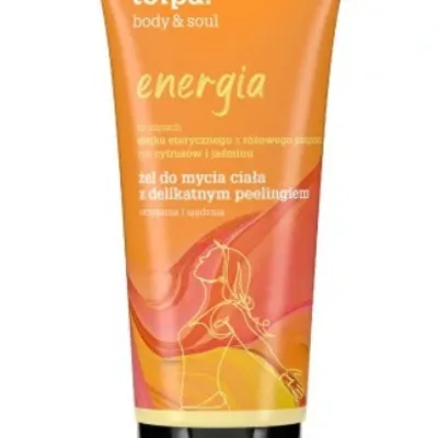 Tołpa body&soul energia żel do mycia ciała z delikatnym peelingiem 200 ml