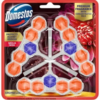 Domestos kostka wc aroma lux dahlia flower 3x55 g