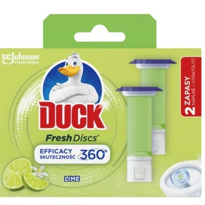 Duck fresh lime krążek żelowy wc zapas 12 krążków