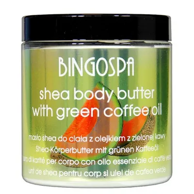 Bingospa masło shea do ciała z olejkiem z zielonej kawy 250 ml