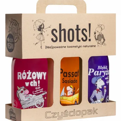 Shots! czyściopak unisex - żel pod prysznic 3 x 500 ml