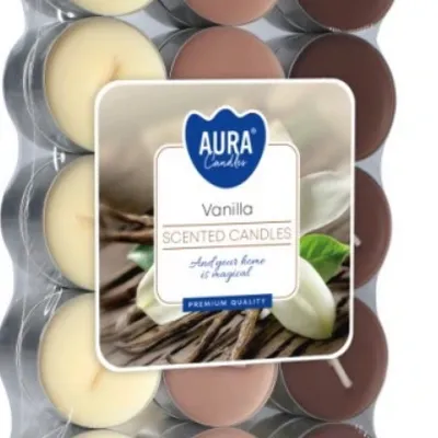 Bispol podgrzewacze zapachowe typu "tealight" 30 szt wanilia