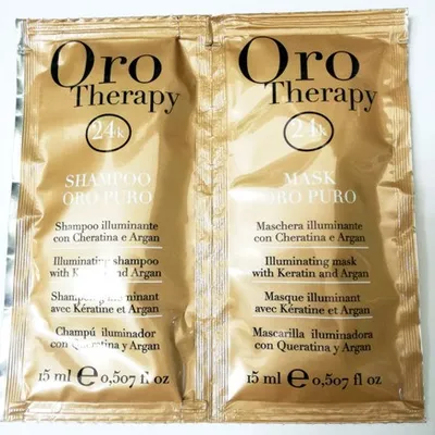 Fanola oro próbka szampon + maska 15 ml