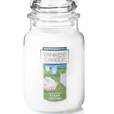 Yankee clean cotton słoik duży 623g