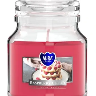 Bispol świeca zapachowa w szkle 120 g malinowa chmurka