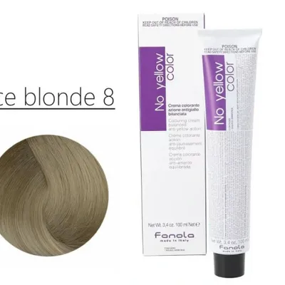 Fanola no yellow ice blonde 8 lodowy jasny blond 100 ml
