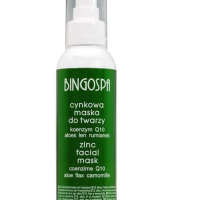 Bingospa cynkowa maska do twarzy 150g koenzym q10