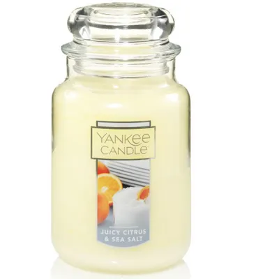 Yankee candle large jar juicy citrus&sea salt 623g