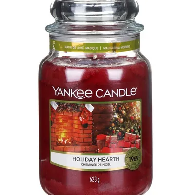 Yankee candle large jar holiday hearth 623 g