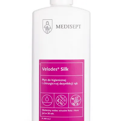 Medisept velodes silk płyn do higieny i chirurgicznej dezynfekcji rąk 500 ml