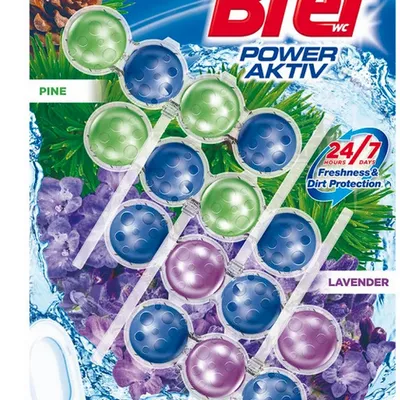 Bref power aktiv earth signs 3x50 g zawieszka do wc barwiąca
