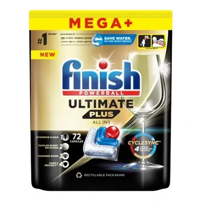 Finish powerball ultimate plus allin1 kapsułki do zmywarki 72 szt