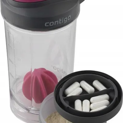 Contigo 43 water bottle s&g comp wilberry pink 650ml 1000-0647