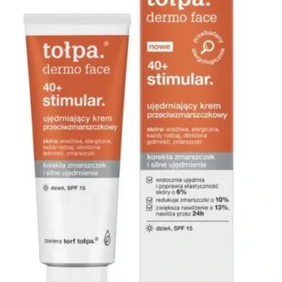 Tołpa dermo face 40+ stimulator krem regenerujący przeciwzmarszczkowy wygładzający na dzień 40 ml