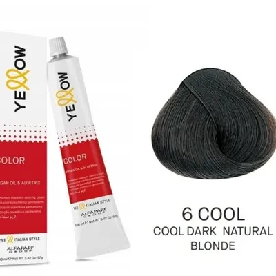 Alfaparf yellow color permanent 6 cool farba 100 ml