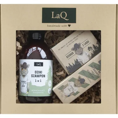 Laq dzikus z lasu szampon 300ml + olejek po goleniu i do brody 30ml+mydło kostka