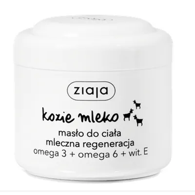 Ziaja kozie mleko masło do ciała mleczna regeneracja omega 3 + omega 6 + wit. e 200ml