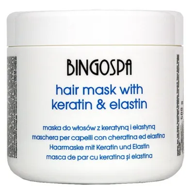 Bingospa maska do włosów. keratyna&elastyna 500 g