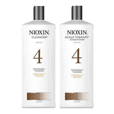 Nioxin 4 zestaw duo 2x1000ml szampon+odżywka
