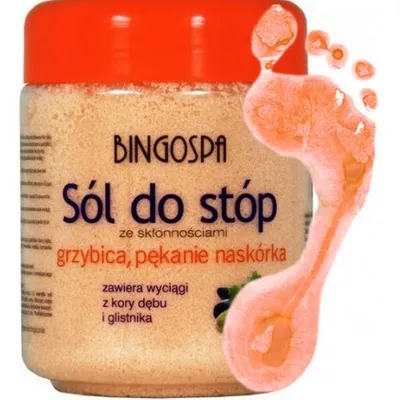 Bingospa sól do stóp ze skłonnościami do grzybicy i pękania nakórka 550g
