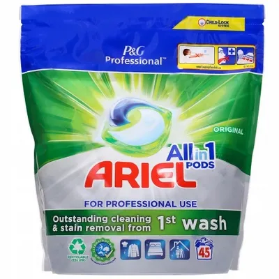 Ariel all in 1 pods original protect kapsułki do prania białego 45 szt