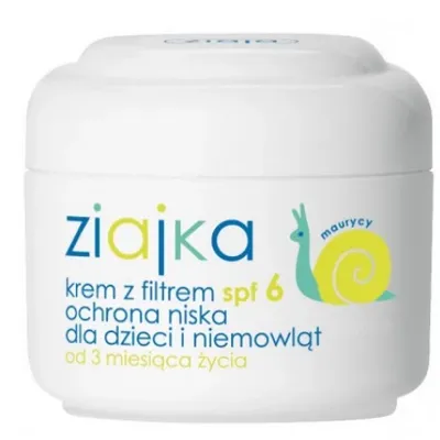 Ziajka krem z filtrem spf 6 ochrona niska dla dzieci i niemowląt 50 ml