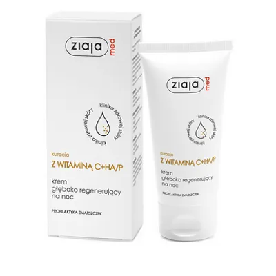Ziaja med kuracja z witaminą c+ha/p krem głęboko regenerujący na noc 50 ml